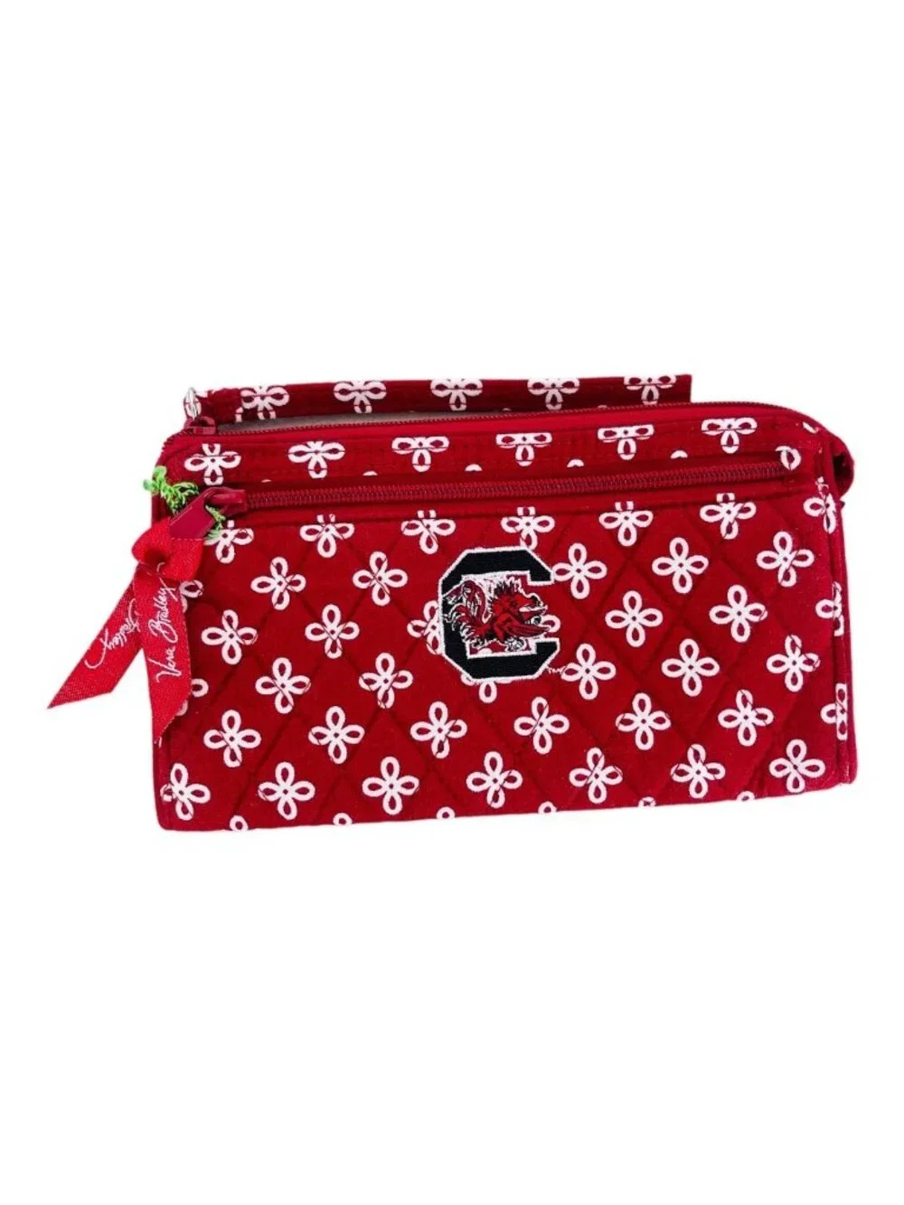 Vera Bradley University of South Carolina Gamecocks Front Zip Wristlet